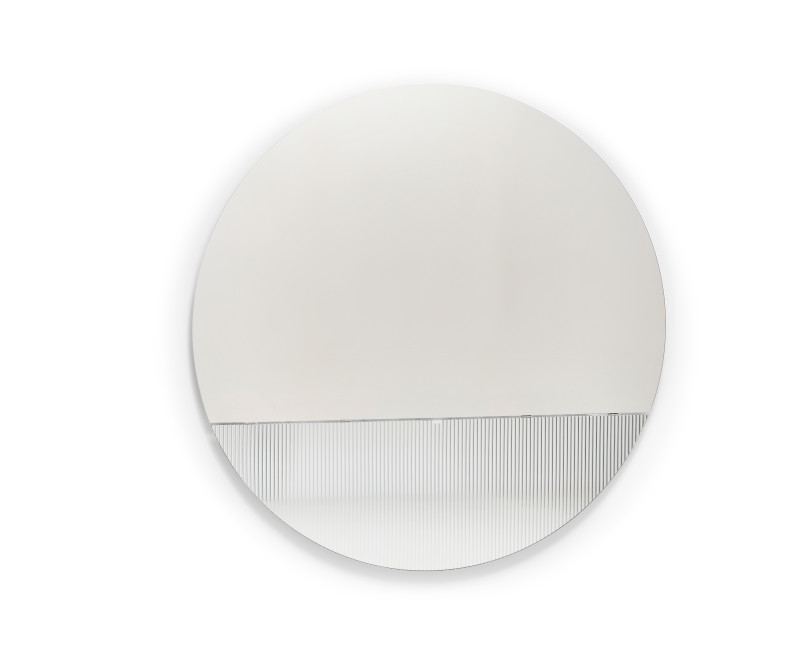 Mogg Brame Mirror Round with Console Shelf Storage