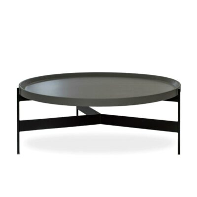 Pianca Abaco Round Coffee Table 60 Quiet Metal, Leather, Marble, Conrete or Glass