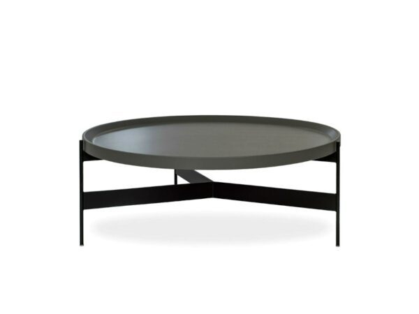 Pianca Abaco Round Coffee Table 60 Quiet Metal, Leather, Marble, Conrete or Glass