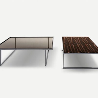 Pianca Icaro Rectangular Coffee Table 120cm Marble, Wood, Stone & Glass