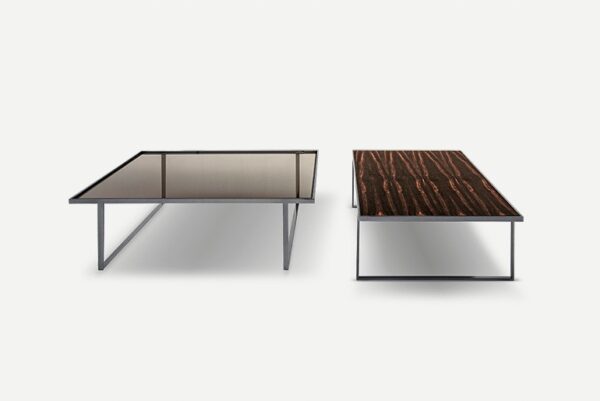 Pianca Icaro Rectangular Coffee Table 120cm Marble, Wood, Stone & Glass