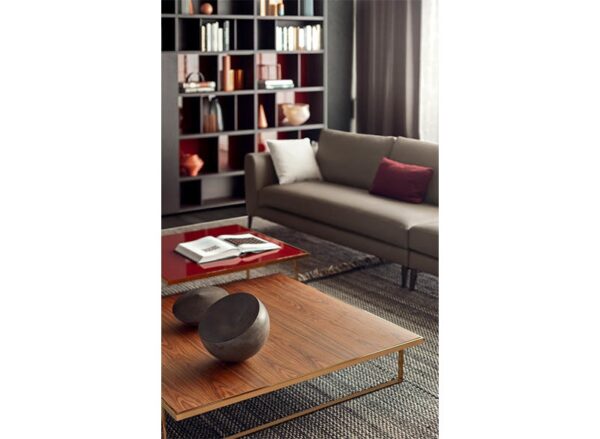 Pianca Icaro Rectangular Coffee Table 120cm Marble, Wood, Stone & Glass