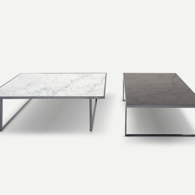 Pianca Icaro Rectangular Coffee Table 120cm Marble, Wood, Stone & Glass