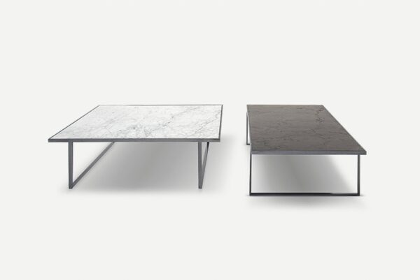 Pianca Icaro Rectangular Coffee Table 120cm Marble, Wood, Stone & Glass