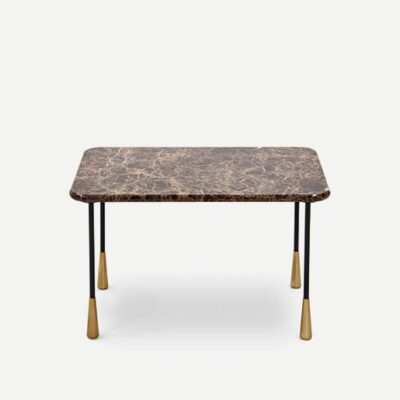 Pianca BAIO Coffee Square Table in Marble, Wood or Stone