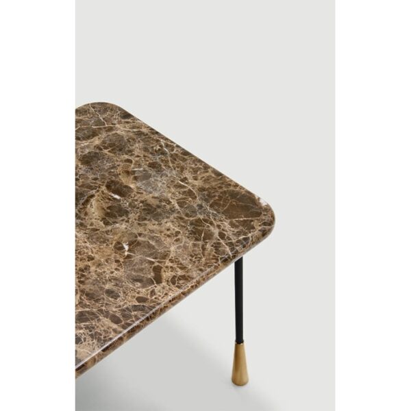 Pianca BAIO Coffee Square Table in Marble, Wood or Stone