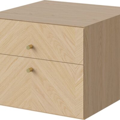 Bolia Luxe 2 Drawer Bedside Table Wall Mounted