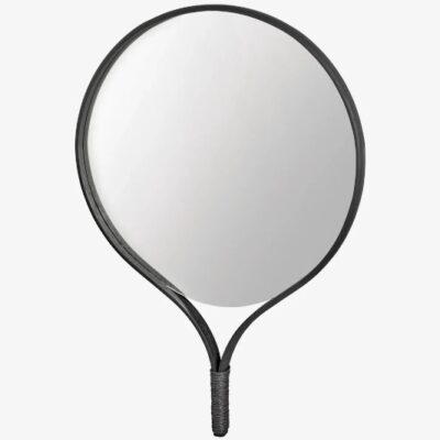 Bolia Racquet Wall Mirror in Soap or Black Oak Height 101cm