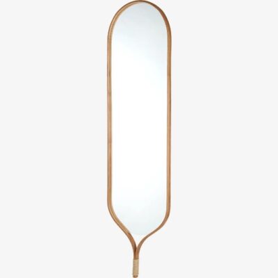 Bolia Racquet Wall Mirror in Soap or Black Oak Height 200cm