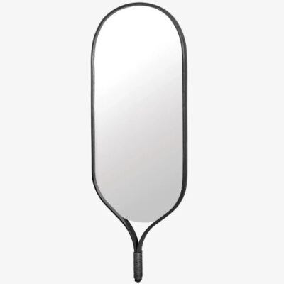 Bolia Racquet Wall Mirror in Soap or Black Oak Height 140cm