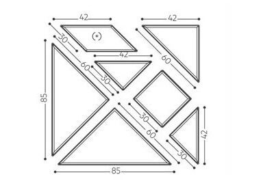 Lago Tangram Shelf