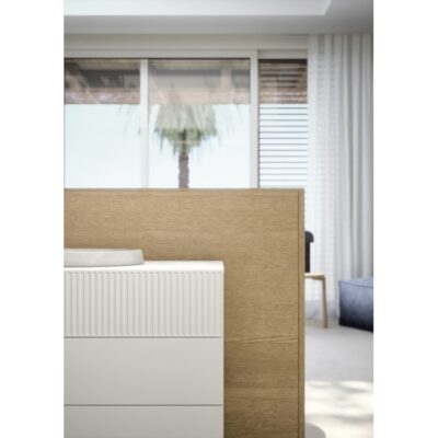 Novamobili EASY 2 Drawer Bedside Table / Chest of Drawers 54cm Width