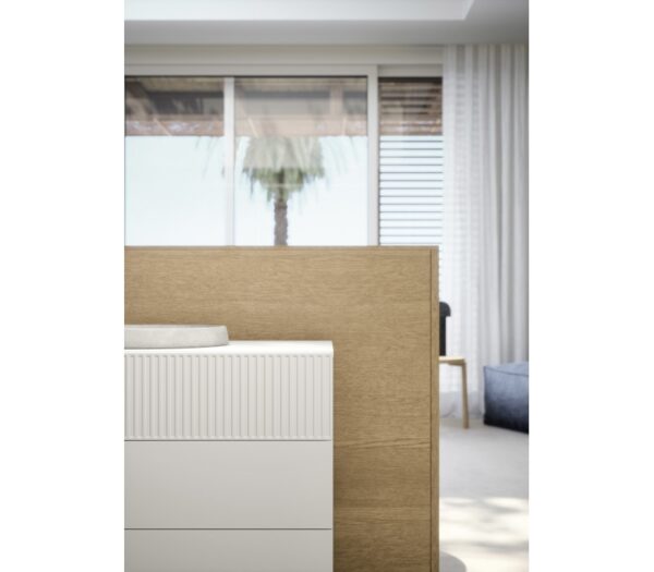 Novamobili EASY 2 Drawer Bedside Table / Chest of Drawers 54cm Width