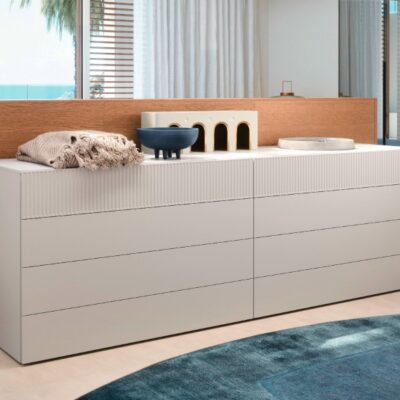 Novamobili EASY 2 Drawer Bedside Table / Chest of Drawers 54cm Width