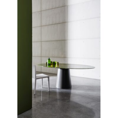 Sovet Italia Totem Oval Fixed Dining Table 200cm Length