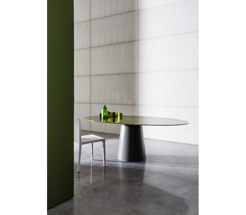 Sovet Italia Totem Oval Fixed Dining Table 200cm Length