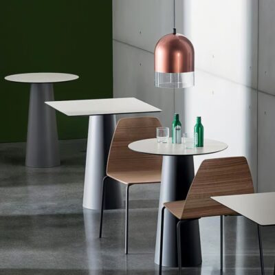 Sovet Italia Totem Fixed Round Dining Table 62cm Diameter