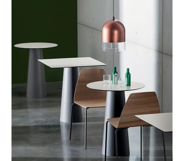 Sovet Italia Totem Fixed Round Dining Table 62cm Diameter