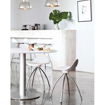 Stua Onda Barstool Chair 46cm White In Stock