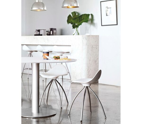 Stua Onda Barstool Chair 46cm White In Stock