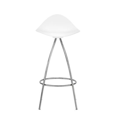 Stua Onda Barstool Chair 76cm White/Matte Steel In Stock