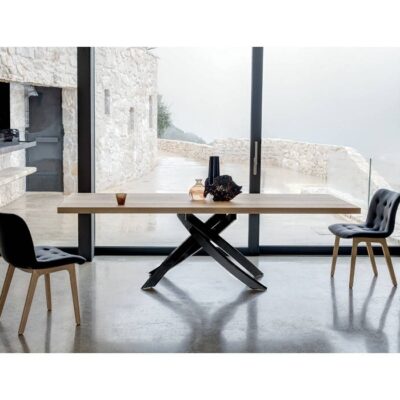 Bontempi Casa Artistico Rectangular Wood, Glass or Marble Dining Table 250cm x 106cm