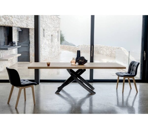 Bontempi Casa Artistico Rectangular Wood, Glass or Marble Dining Table 250cm x 106cm