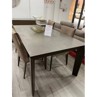 Calligaris Alpha Extending Dining Table Lead Grey 180 x 100 Ex-Display