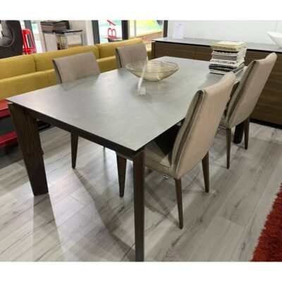 Calligaris Alpha Extending Dining Table Lead Grey 180 x 100 Ex-Display