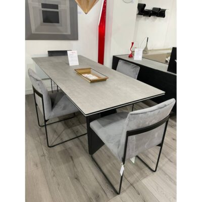 Calligaris Icaro Extending Dining Table Cement 160 x 90 Ex-Display