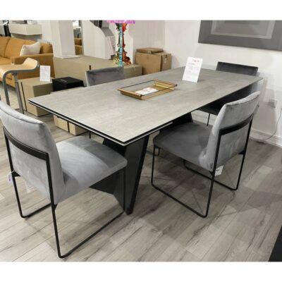 Calligaris Icaro Extending Dining Table Cement 160 x 90 Ex-Display