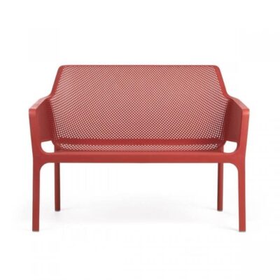 Nardi Outdoor Net Bench Sofa With Waterproof Bench Cushion – Corallo – In Stock at Urbansuite