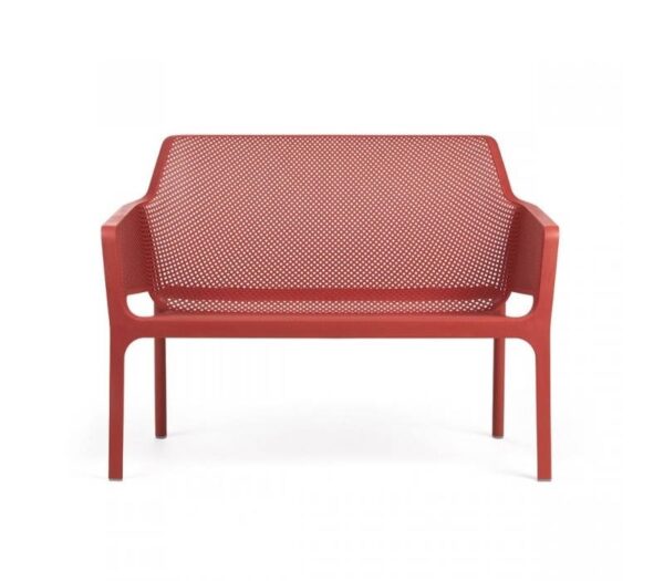 Nardi Outdoor Net Bench Sofa With Waterproof Bench Cushion – Corallo – In Stock at Urbansuite