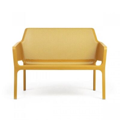 Nardi Outdoor Net Bench Sofa With Waterproof Bench Cushion – Senape – In Stock at Urbansuite