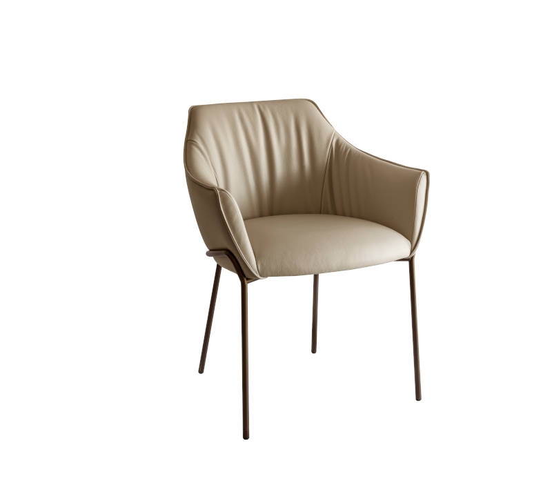 Eforma ERA Dining Chair with 4 Metal Legs