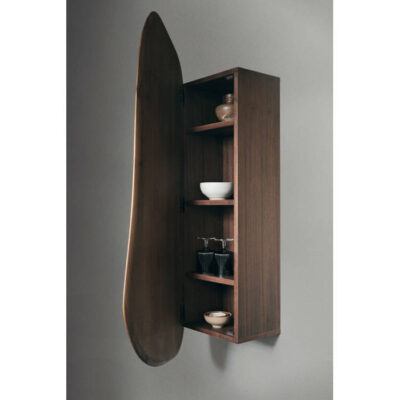 Ferm Living Feve Wall Cabinet in Walnut at Urbansuite