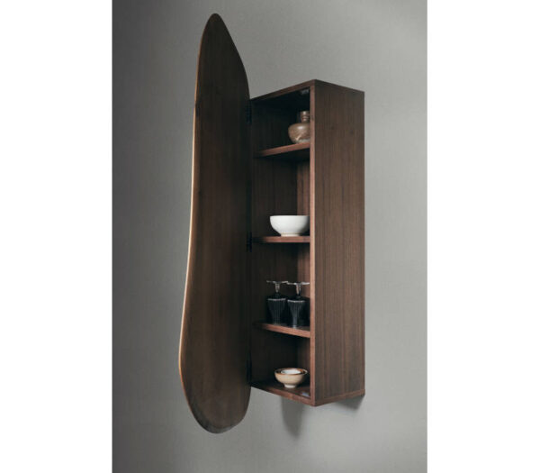 Ferm Living Feve Wall Cabinet in Walnut at Urbansuite