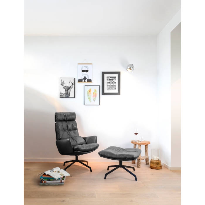 KFF ARVA Lounge Chair with Headrest plus Swivel Tilt Base