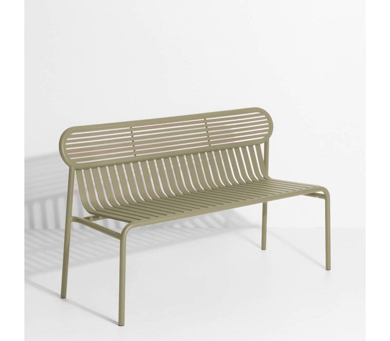 Petite Friture Week-end Outdoor Bench With Back