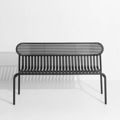 Petite Friture Week-end Outdoor Bench With Back