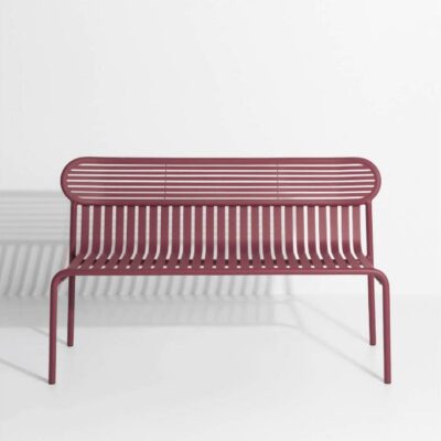 Petite Friture Week-end Outdoor Bench With Back