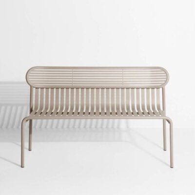 Petite Friture Week-end Outdoor Bench With Back