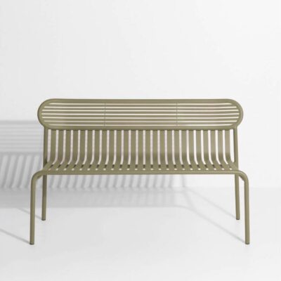 Petite Friture Week-end Outdoor Bench With Back