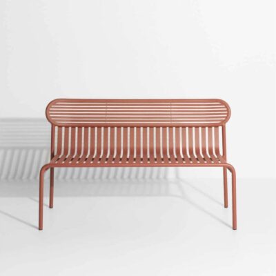 Petite Friture Week-end Outdoor Bench With Back