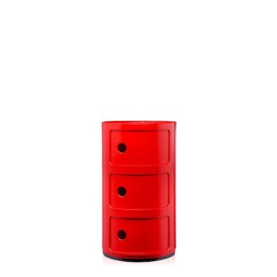 Kartell Componibli 3 Door in Red