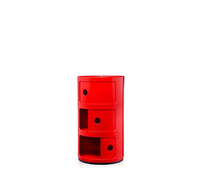 Kartell Componibli 3 Door in Red