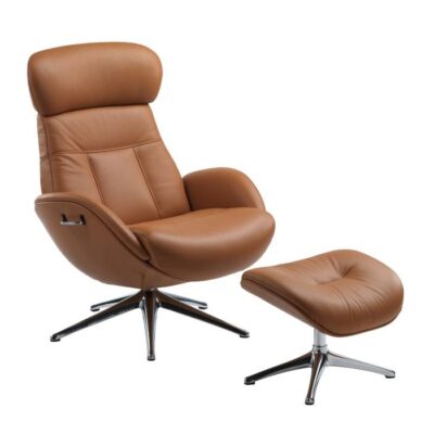 FLEXLUX Elegant Lounge Chair with Footstool