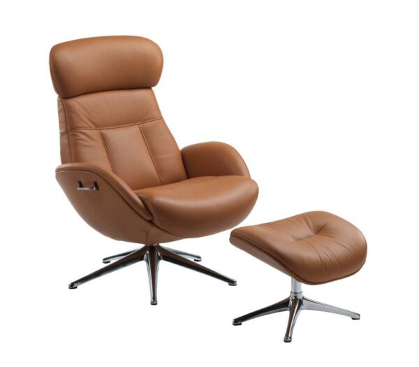 FLEXLUX Elegant Lounge Chair with Footstool