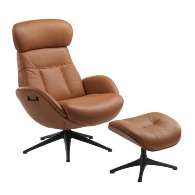 FLEXLUX Elegant Lounge Chair with Footstool