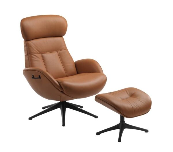 FLEXLUX Elegant Lounge Chair with Footstool